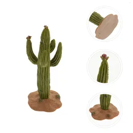 Decorative Flowers Simulated Desktop Micro Cactus Adornment Sand Table Model Ornament Home Office Decor Desert Green Tree Planting Gifts Toy