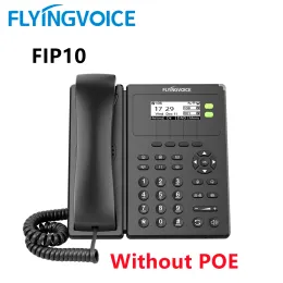 Accessories FlyingVoice VoIP Phone FIP10 without POE WiFi Landline Phone 2 Sip Lines Desk IP LAN Telephone Power adapter included