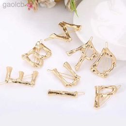 Hair Clips Barrettes 26 letter frog clip Blonde clip DIY hairpin accessories Plated blonde clip sold by piece 240426