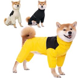 Raincoats Dog Raincoats for Medium Large Dogs with Reflective Strip Hoodie Pet Waterproof Jumpsuit Clothes Full Coverage Overalls for Dogs