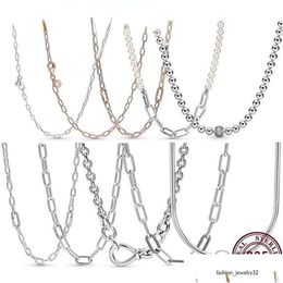 Anhänger Halsketten Sier Fit Halskette Herz Frauen Mode Schmuck exquisite Kette Link Me Series Drop Lieferung Anhänger DHMNH