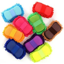 Chenille Wash Car Sponge Car-Care Microfiber auto Cleaning Cloths Microfibre Sponge Cloth Auto Washer Colourful Clean Wiping cloths T9I002626