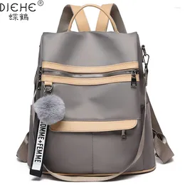 Backpack DIEHE 2024 Waterproof Oxford Cloth Women Designer Light Travel School Bags Casual Lides Shoulder