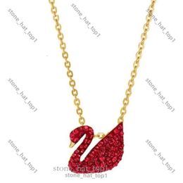 Swarovskis Necklace Designer Women Original Quality Necklaces Collarbone Chain the Swan Necklace Classic for Women with Gradient Lover Gift 7113