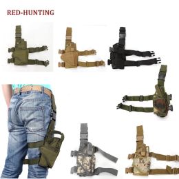 Holsters 2020 New Airsoft Puttee Thigh Leg Gun Holster Pouch for Glock 17 18 19 21 Usp Compact 1911 Ppk Pp P226 P2022 Breetta M9 M92