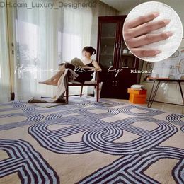 Carpet Ins French style plush carpet living room bedroom modern minimalist bedding fluffy thickened home coffee table mat Q240426