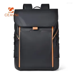 Backpack CEAVNI 2024 Fashion Male Students Schoolbag High-grade Business Computer Shoulder Bag Waterproof Wear Out Travel