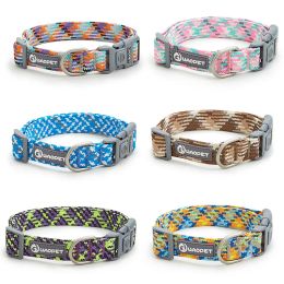 Collars New Reflective Dog Collars Leash Adjustable Pet Collar Puppy Cat Collar Durable For Small Medium Large Dogs Cats Dog Accessories