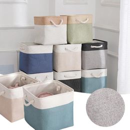 Storage Bags Household Laundry Basket Saving Space Organizing Box For Living Room