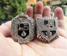 2012 2014 Los Angeles Kings Cup Championship ring Men Fan Souvenir Gift Wholesale 2022 2023 Hip Hop Punk Jewelry5139612