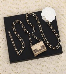 Belts Fashion Bag Cowhide Belt Charm Waist Chain Necklace Women Man Luxury Jewellery Top Quality Designer Trends Bijoux4538277
