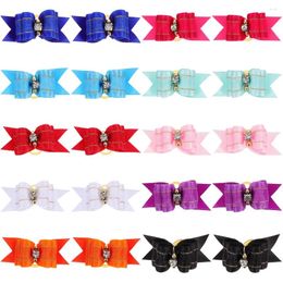 Dog Apparel 20 Pcs Rubber Bow Decor Puppy Accessories For Small Dogs Polyester Female