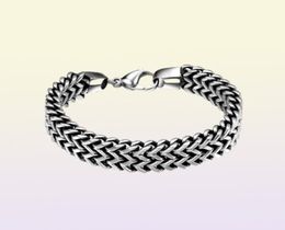 Stainless Steel Bracelets Figaro Chain Link Human Like Punk personality Lobster Bracelet Men039s Birthday Father039s 8497259043271