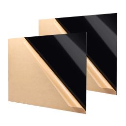 Controls Glossy Black Acrylic Sheet Board Organic Glass Polymethyl Methacrylate 1mm 3mm 8mm Thickness 200*200mm