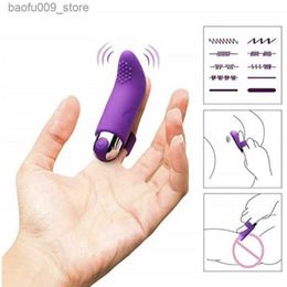 Other Health Beauty Items 10 speed USB charging finger vibrator Clitoris stimulates silicone female massage vibration adult products Q240426