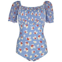 Korean Swimwear One Piece Swimwear Women Flower Swimwear Half Sleeve Swimsuit Padded Bathing Suit Sexy Monokini Beachwear Summer