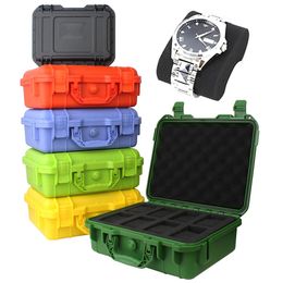8Grid HighEnd Watch Case Collection Antique Protection Safety Box Colorful Sponge Thickened MoistureProof 240415