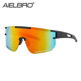 Outdoor Eyewear AIELBRO Cycling Glasses Man Polarized Sunglasses Sports TR-90 For Men