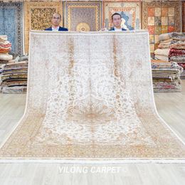 Carpets 7'x10' Handmade Persian Design Red Medallion Oriental Carpet (TJ562A)