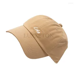 Ball Caps Women's Hat Men's Dad Cap Solid Color Sports Unisex Outdoor Black Cotton Bone Baseball