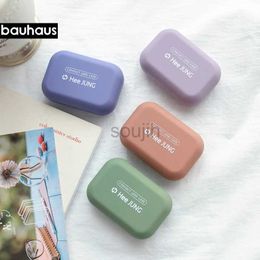 Contact Lens Accessories Frosted Mini Rubber Paint Square Contact Lens Case d240426