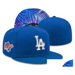 Caps Hats Mens Baseball Dodgers Fitted Size La Snapback World Series White Hip Hop Sox Sport Chapeau Grey Stitch Heart Love Hustle Flo Otpyr