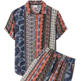 Hawaiian Suit Shirt Men Shirts High Quality Brand Mens T-shirts Man Mens Clothing Fashion Blouses Social Polo 240415