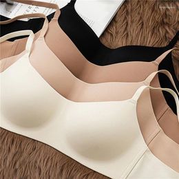 Bras One Piece Seamless Thin Gather Underwear No Steel Rings Bra Soft Comfortable Breathable Women's Intimates