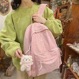 Backpack Kawaii Teenager Student Cotton Bookbag Women Fashion Travel Mochila For Girls Schoolbag Cute Leisure Rucksack