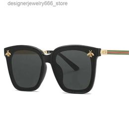 Sunglasses Womens 2024 Brand Designer Luxury Fashion Retro Classic Square Driving Sun Visors UV400 Q240425