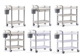 Elitzia ET005 Salon Furniture Spa Beauty Trolley Rolling Cart With Waste Bin Two Or Three Layers 6 Types Optional3955479