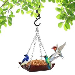 Other Bird Supplies Hanging Feeder Tray PU Leather Outside Automatic Hummingbird For Patio Backyard