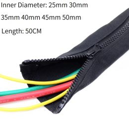 Printers 1/3/5pcs Zipper Cable Sleeve Flexible Nylon Cable Sock Harness Line Sheath Organizer Wire Wrap Management Cord Hider Protection