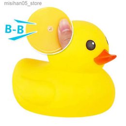Sand Play Water Fun Baby Rubber Competition Fun Childrens Education Music Squeaky Duck Bath Toy Rhubarb Duck Bathroom Water Bath Toy Q240426
