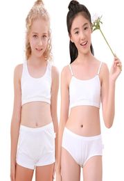 Girls039 underwear suits suspenders vests developmental students children039s bras comfortablepastoral suit princess cotton 5041395