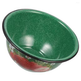 Bowls Enamel Bowl Decorative Soup Basin Mixing Vintage Salad Lard Household Enamelware Vegetable