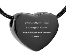 X009 In Stock Keepsake Urn Jewellery Loss of Love Stainless Steel Cremation Pendant for Human Pet Ashes Keepsake Jewellery17181019