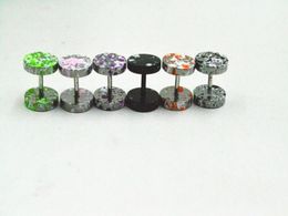 20pcs Shippment Body Jewelry New Color Points 16g12mm Fake Ear Plug Cheat Illusion Plugs 6mm 8mm 10mm 12mm3152667