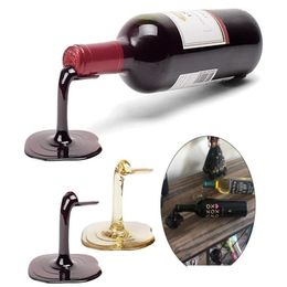 Hooks Rails Spilled Wine Bottle Holder Red And Gold Individuality Creative Stand Kitchen Bar Rack Display Gadgets2975656 Drop Deli Dhywo