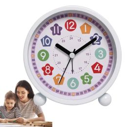 Clocks Modern Silent Wall Clock Easy to Read Educational Tool Telling Time Teaching Clock For Kids Teenagers Boys Girls