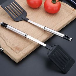 Utensils Stainless Steel Turners Kitchen Tools Nylon Handle Spatula Fried Shovel Egg Fish Frying Pan Scoop Spatula Cooking Utensils