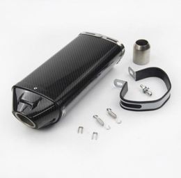 Motorcycle Exhaust System Muffler Escape 51mm Carbon Fibre Tip Pipe For Universal ZX6R ZX636 CBR1000RR CBR600RR1554837