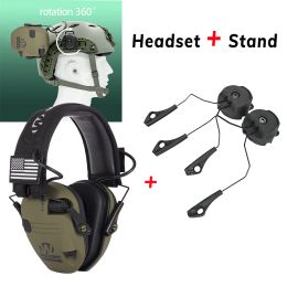 Protector Electronic earmuf ARC OPSCORE Helmet Rail Adapter Tactical headphone Stand for Howard Leight Impact shooting headset 4 Sold