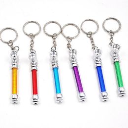 TOPPUFF whole alluminum mini smoking pipe keychain ultrasmall portable vaporizer shisha mouth tips pipe cleaners4507836