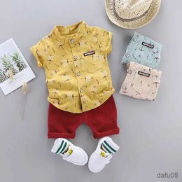 Clothing Sets Children Summer Fashion Clothing Suit Kids Boys Girls Short Sleeve Shirt Short Pants 2Pcs/Set Kid Infant Toddler Casual Clothes