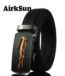 AirkSun 2022 Fashion 140cm Crocodile Buckle Mens Belts For Genuine Leather Big Size Belt Men Ceinture Homme9253518