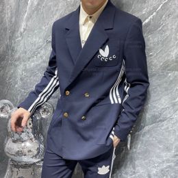 Designer Men Blazer Jacker Coat G Letters Business Casual Slim Fit Formale Blazer Men Suit Top Pant