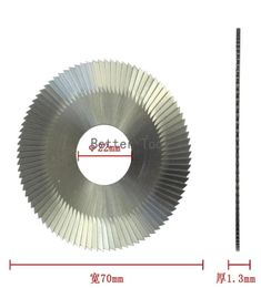 Raise key cutting machines replacement 0022 flat slotter yellow Colour 70x13x22 milling cutter for WENXING 100B9763332