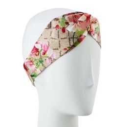 Headband For Women Letter Sequins designer headbands Green red flower Hair bands Girl Retro Turban Headwraps243O