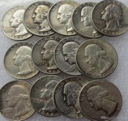 10pcs US Coins Arts and Crafts A Set Of 19321964PSD Washington Quarter Dollar Copy Decorate Coin Commemorative CoinLiberty 9529082